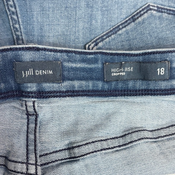 J. JILL DENIM High Rise Cropped Jeans Size 18 - Picture 5 of 9